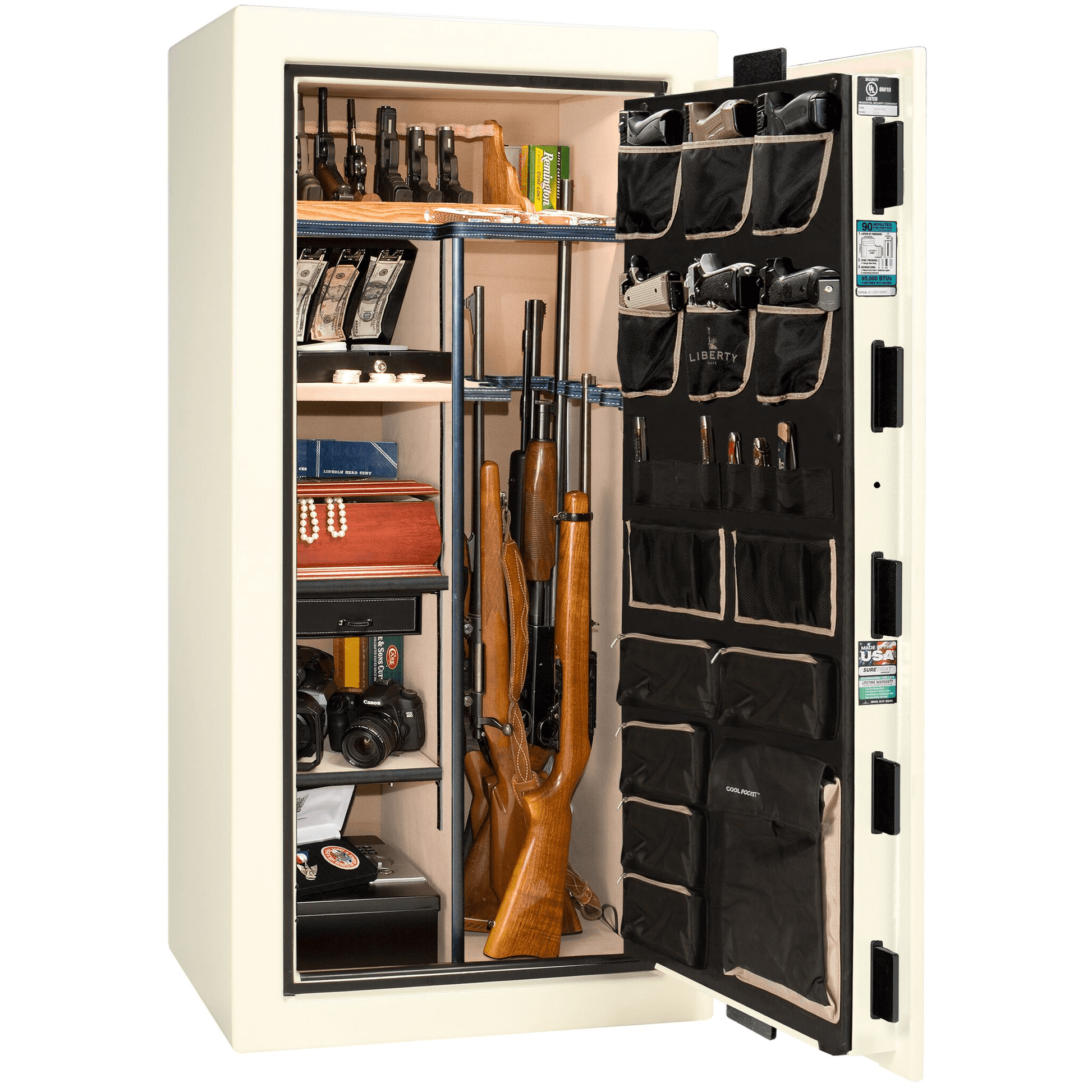 Lincoln Series | Level 5 Security | 110 Minute Fire Protection | 40 | Dimensions: 66.5"(H) x 36"(W) x 32"(D) | Bronze Textured | Electronic Lock