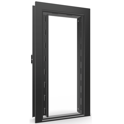 Vault Door Series | In-Swing | Left  Hinge | Black Gloss | Mechanical Lock - open