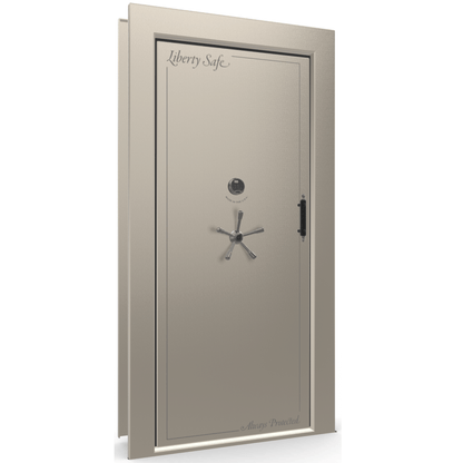 Vault Door Series | In-Swing | Left  Hinge | Champagne Gloss | Electronic Lock - closed