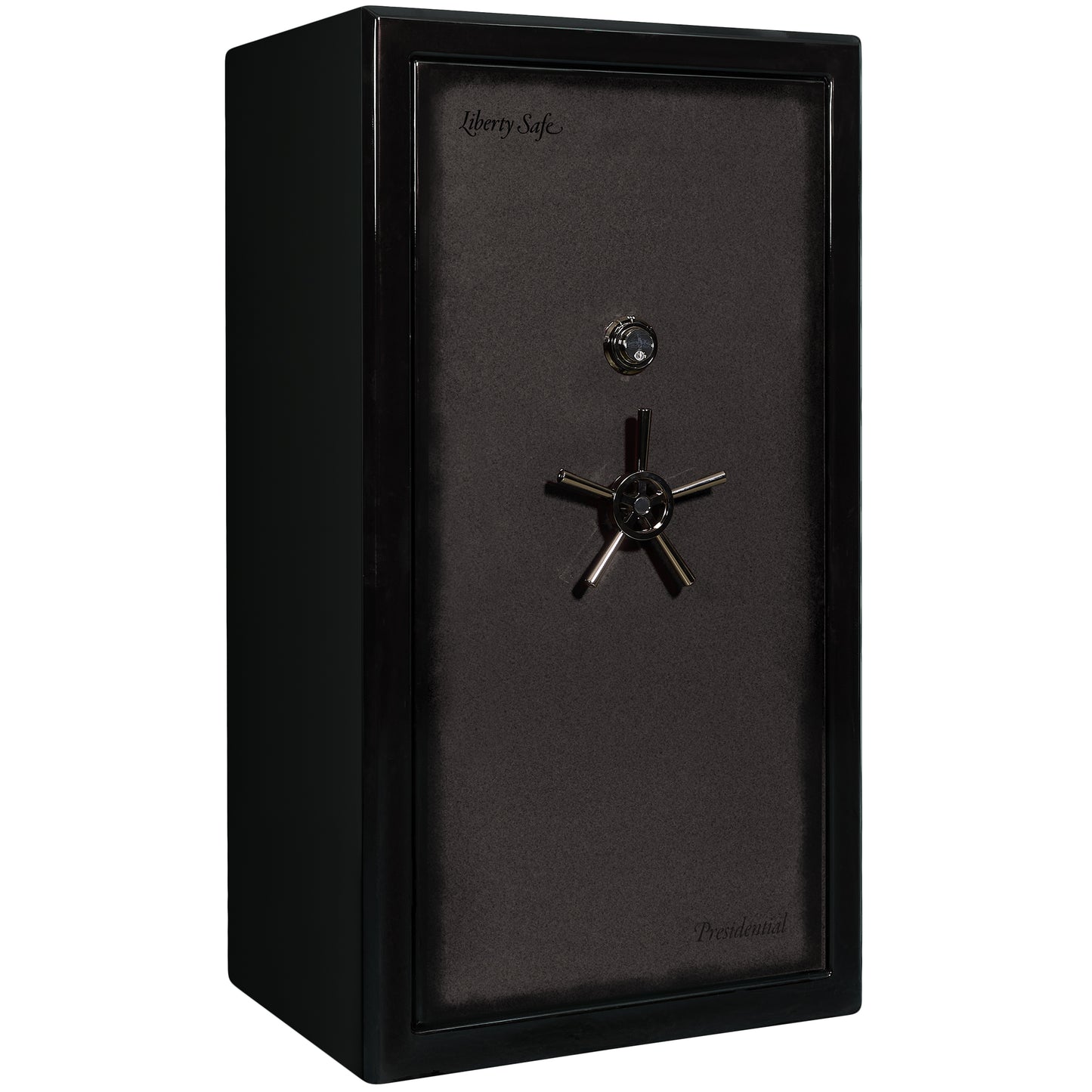 Presidential Series | Level 10 Security | 2.5 Hours Fire Protection | 40 | Dimensions: 66”(H) x 36”(W) x 27.75"(D*) | Gray Charcoal Gloss | Mechanical Lock - Closed