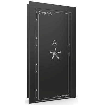 Vault Door Series | Out-Swing | Left  Hinge | Black Gloss | Electronic Lock - closed
