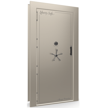 Vault Door Series | Out-Swing | Left  Hinge | Champagne Gloss | Electronic Lock - closed