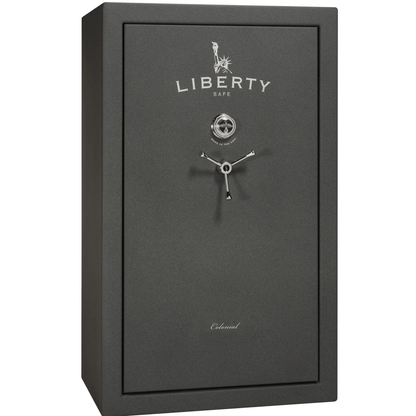 Colonial Series | Level 3 Security | 75 Minute Fire Protection | 50 | DIMENSIONS: 72.5"(H) X 42"(W) X 30.5"(D) | White Gloss Brass | Electronic Lock