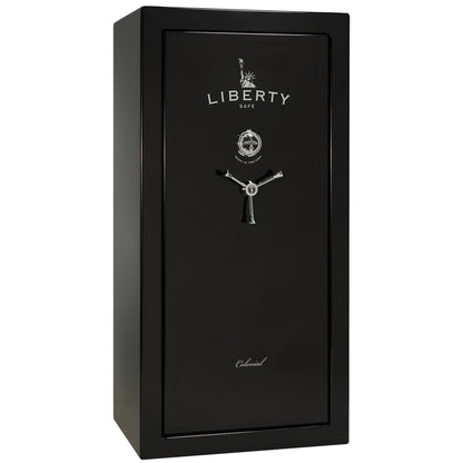Colonial Series | Level 4 Security | 75 Minute Fire Protection | 23 PRO FLEX | DIMENSIONS: 60.5"(H) X 30"(W) X 22"(D*) | Black Gloss | Mechanical Lock - Closed