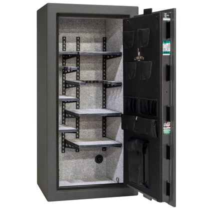 Colonial Series | Level 4 Security | 75 Minute Fire Protection | 23 PRO FLEX | DIMENSIONS: 60.5"(H) X 30"(W) X 22"(D*) | Granite Textured | Electronic Lock - Open