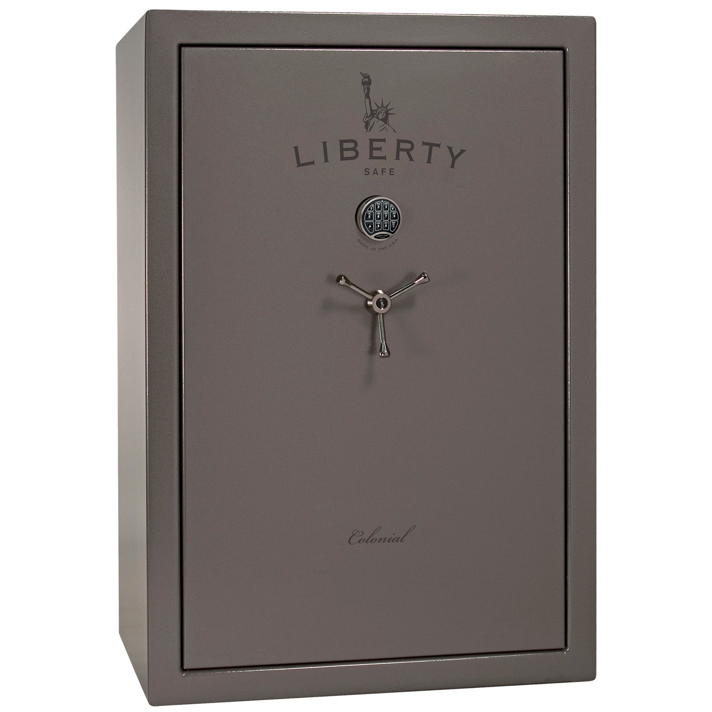 Colonial Series | Level 4 Security | 75 Minute Fire Protection | 35 | DIMENSIONS: 60.5"(H) X 42”(W) X 22"(D*) | Gray Gloss | Electronic Lock - closed