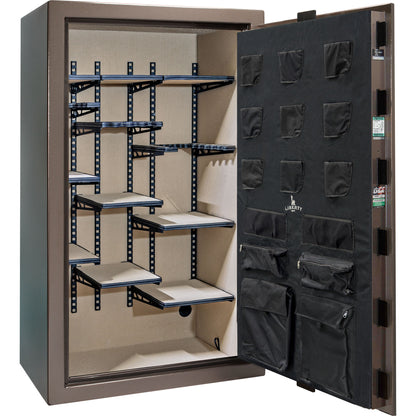 Colonial Series | Level 4 Security | 75 Minute Fire Protection | 50 PRO FLEX | DIMENSIONS: 72.5"(H) X 42"(W) X 27.5"(D*) | Bronze Textured | Mechanical Lock - Open