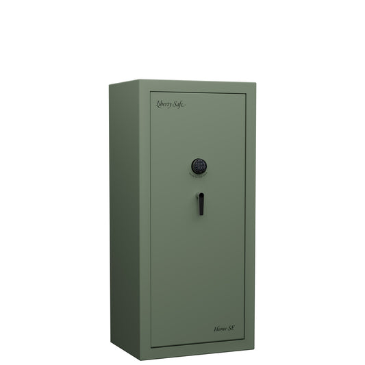 Home SE | Home Series 20 | Level 4 Security | 90 Minute Fire Protection | Dimensions: 60.5"(H) x 28"(W) x  20"(D) | Frontier Sage Textured Limited Edition Safe Colors - Closed Door