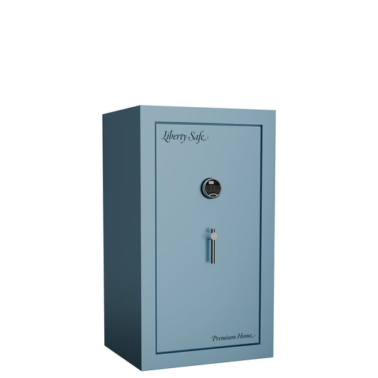 Premium Home Series | Level 7 Security | 2 Hour Fire Protection | 12 | Dimensions: 41.75"(H) x 24.5"(W) x 19"(D) | Azure Sky Gloss Limited Edition Safe Colors - Closed Door
