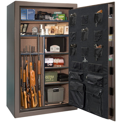 USA 50 Textured Bronze | Dimensions: 72.5"(H) x 42"(W) x 27.5"(D) | 60 Minute Fire Protection | Electronic Lock | Level 3 Security - Open Door