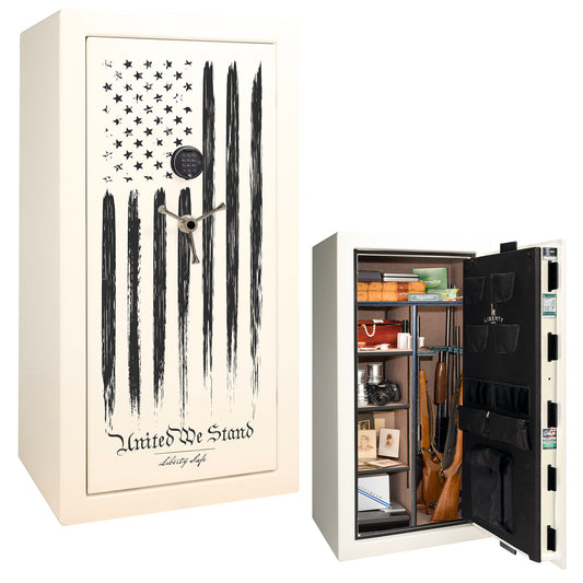 Colonial 23 | White Gloss Flag Safe | Electronic Lock