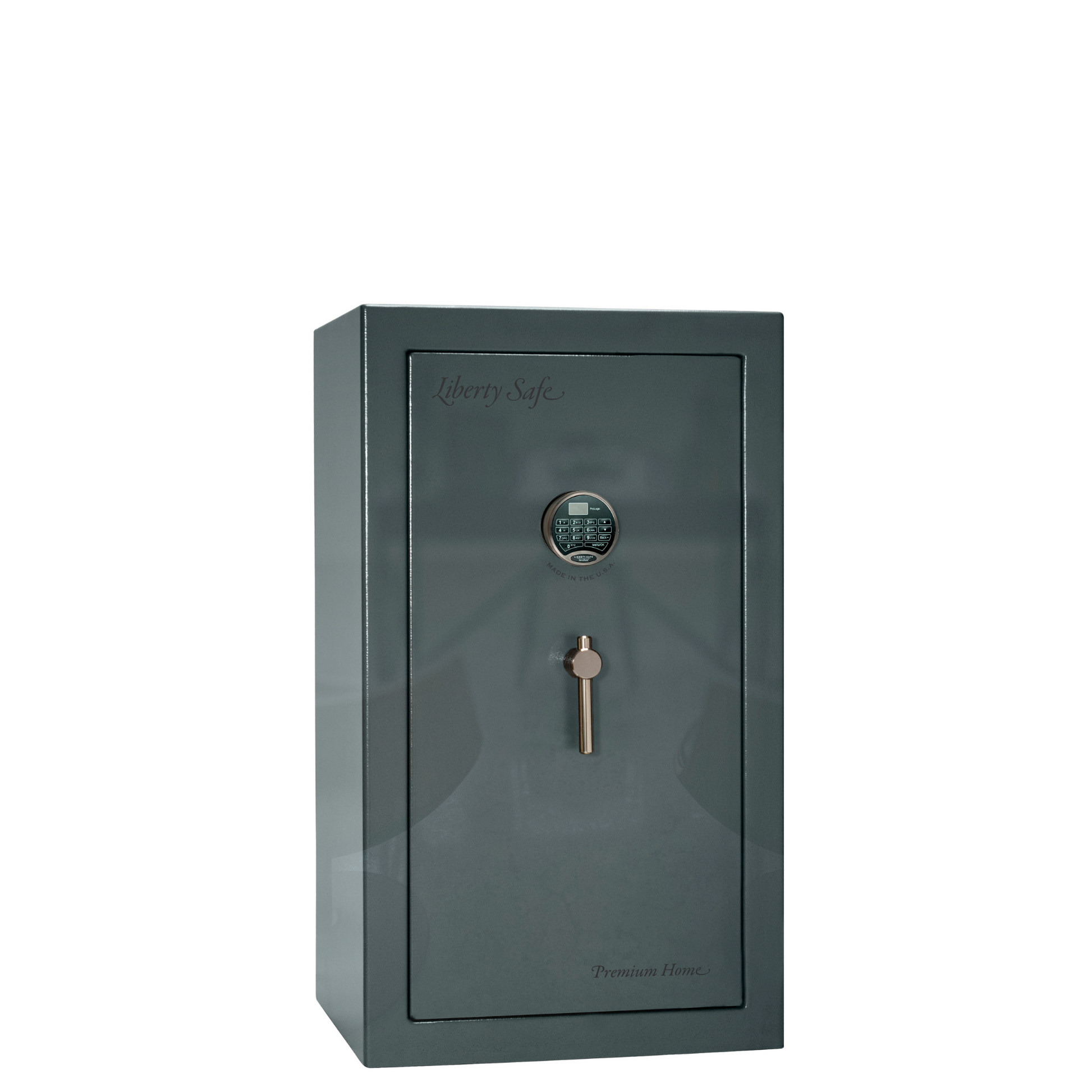 Premium Home Series | Level 7 Security | 2 Hour Fire Protection | 12 | Dimensions: 41.75"(H) x 24.5"(W) x 19"(D) | Forest Mist Gloss - Closed Door