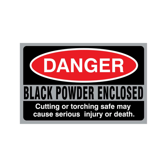 Accessory | Sticker |  Danger - Black Powder Enclosed